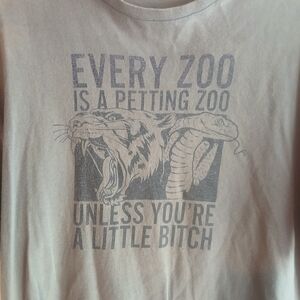 Men's Beige Graphic Tee‎ with Bold Print